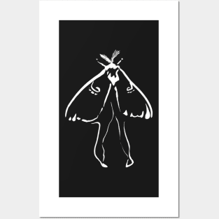 Luna Moth Pink Posters and Art